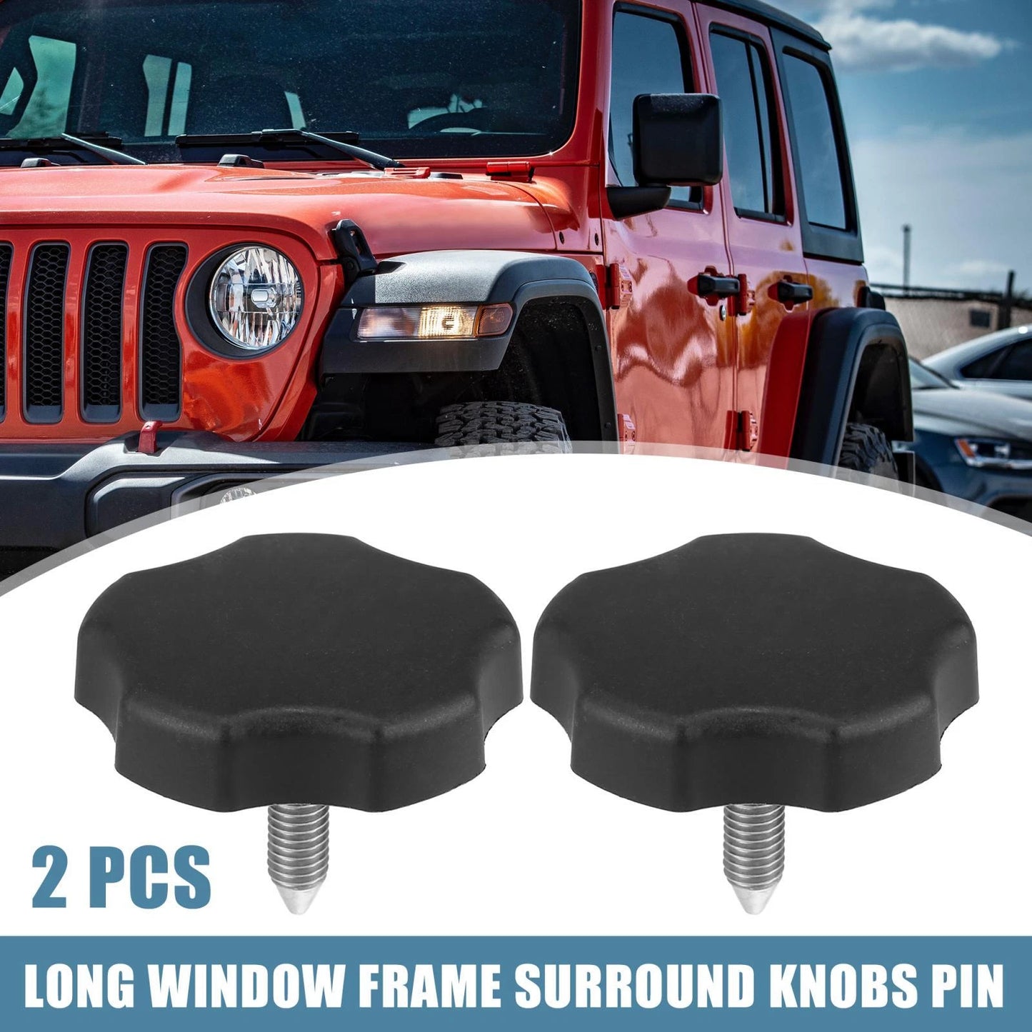Top Window Frame Knobs for Jeep Wrangler TJ/JK (1997-2018)