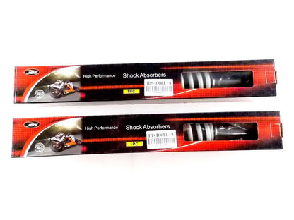 400mm White/Chrome Rear Shock Absorbers for Suzuki DR500S