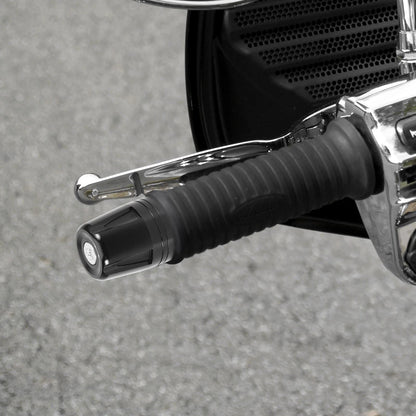 2 x Pair Universal 17mm Hand Grips Handlebar End Caps Plug for Motorcycle