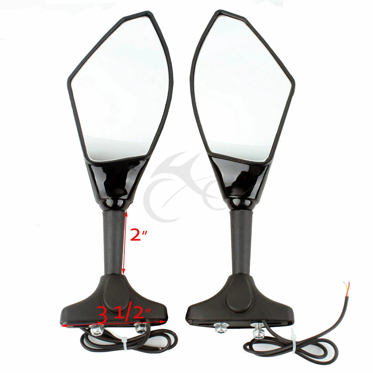 LED Turn Signals Rearview Mirrors for Honda CBR600F1-F4i (1987-2006)