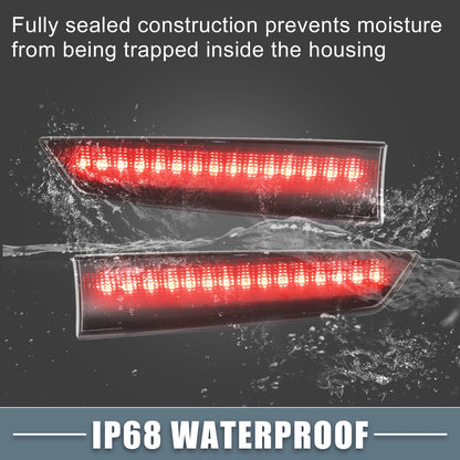Tail High Mount Brake Stop Light for Ford - Smoked Color 1 Pair