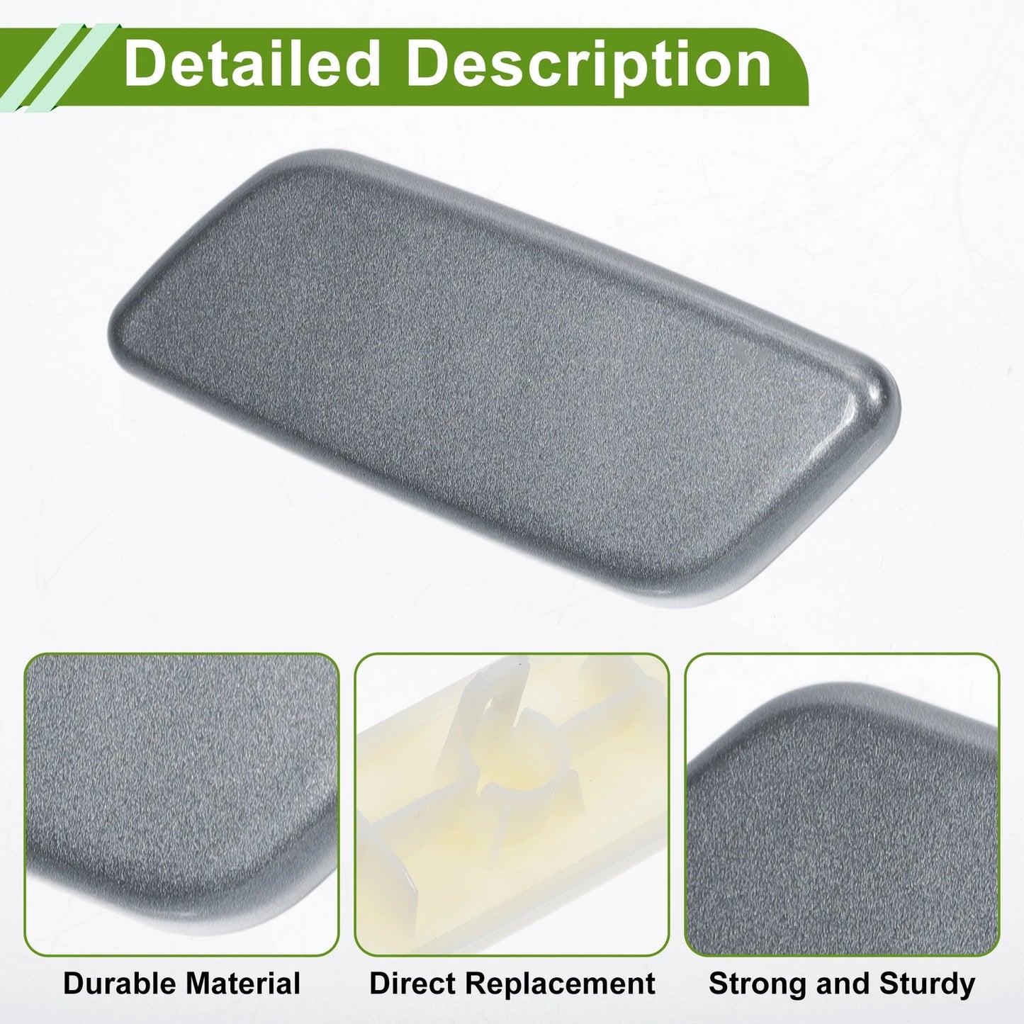 Front Left Washer Nozzle Cover for Toyota Prado (2012-2015) Gray