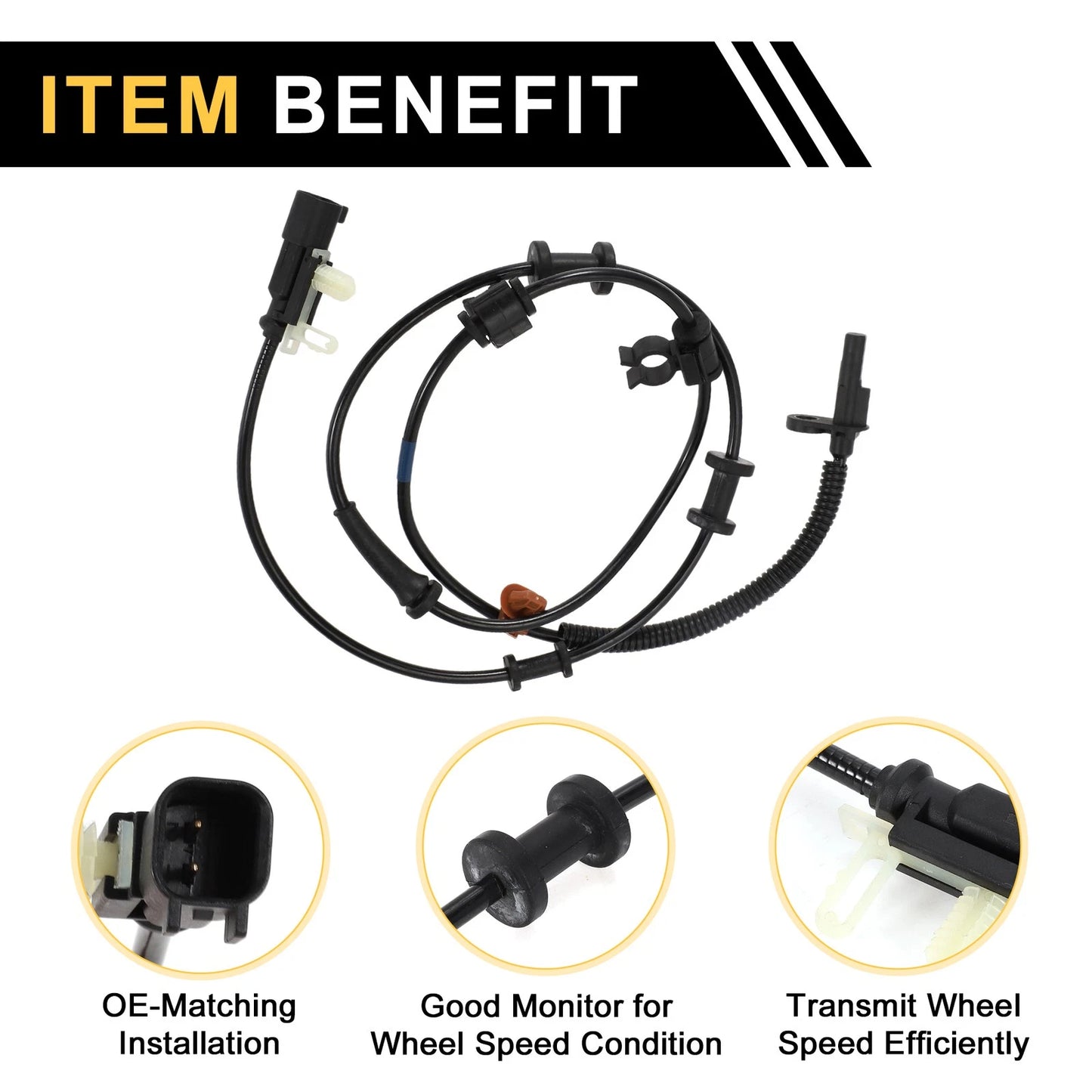 ABS Wheel Speed Sensor Rear Left for Ford F-450 Super Duty (2011-2013)