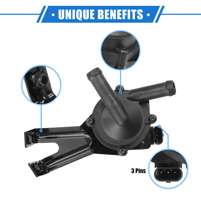 Auxiliary Engine Water Pump Cooling Inverter for BMW 550i M5 M6 X5 Black