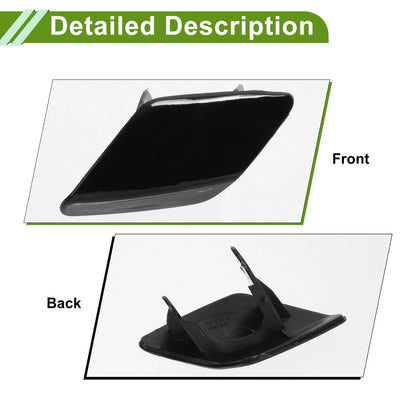 Front Left Washer Nozzle Cover Cap for BMW 428i (2014-2016) Black