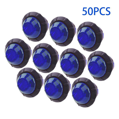 50pcs 12V 3/4" LED Bullet Round Side Marker Lights for Truck Trailer RV