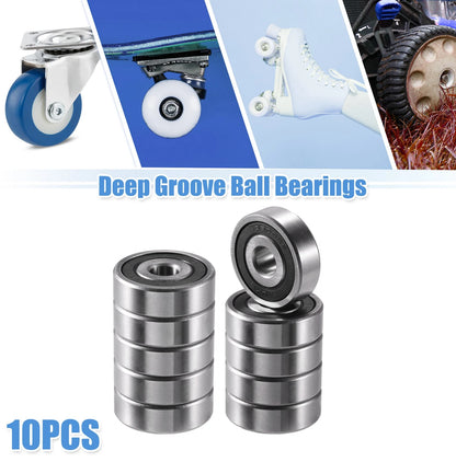 10x35x11mm Rubber-Seal Deep Groove Ball Bearing for Car