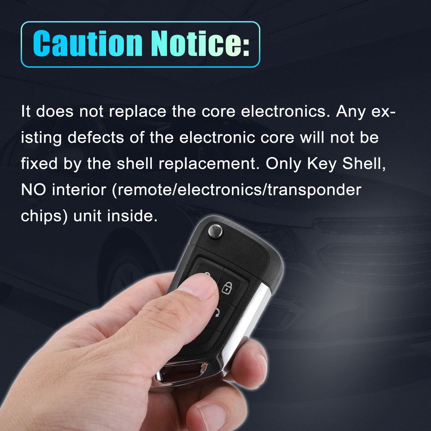 5 Button Key Fob Case Keyless Entry Remote Shell for Chevrolet