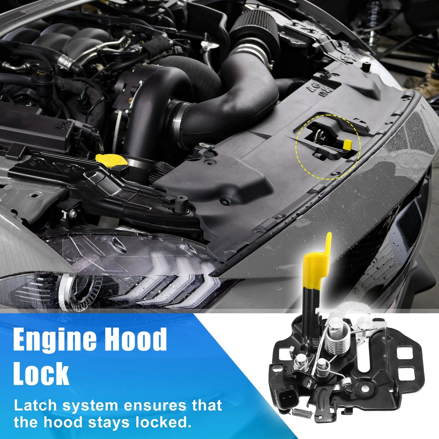 Hood Latch Lock for Ford Mustang (2015-2019)