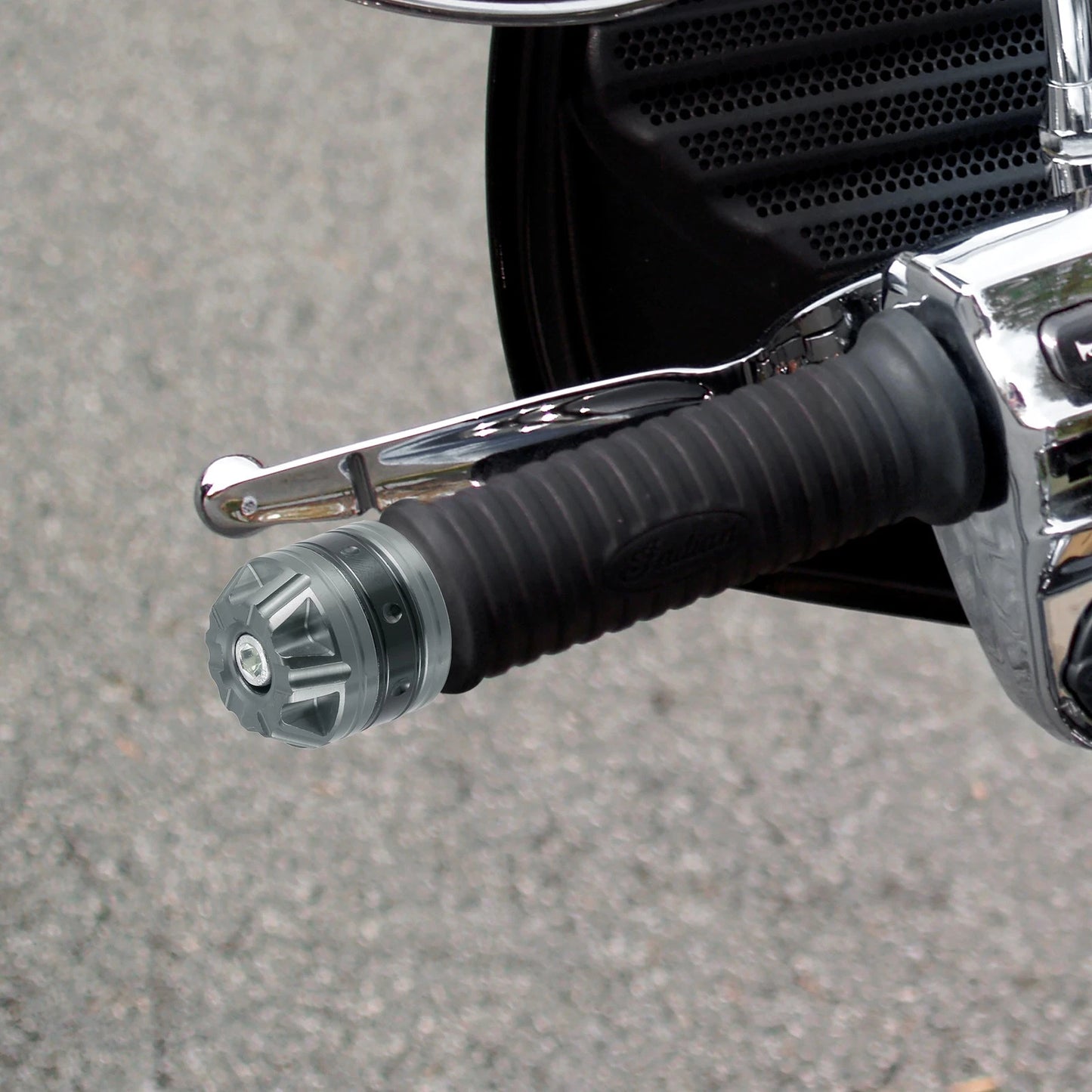 Pair 18mm Handlebar End Plug Bar Ends Aluminum Alloy Titanium for Motorcycle