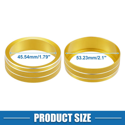 4WD Knob Cover Trim for Jeep Cherokee, Compass (2014-2021, 2017-2021) Gold Tone