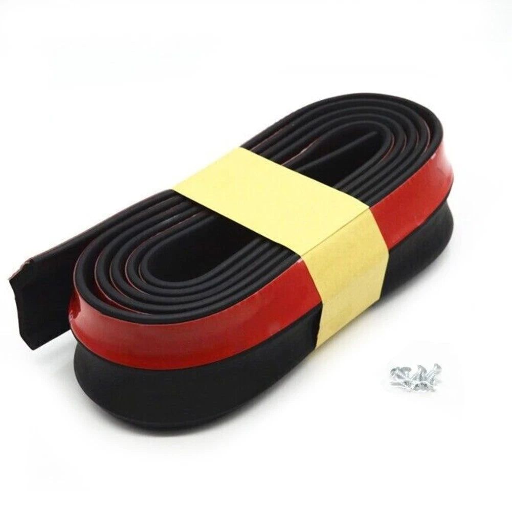 Universal Front Bumper Rubber Side Skirts Lip Spoiler Splitter Protector 1 x