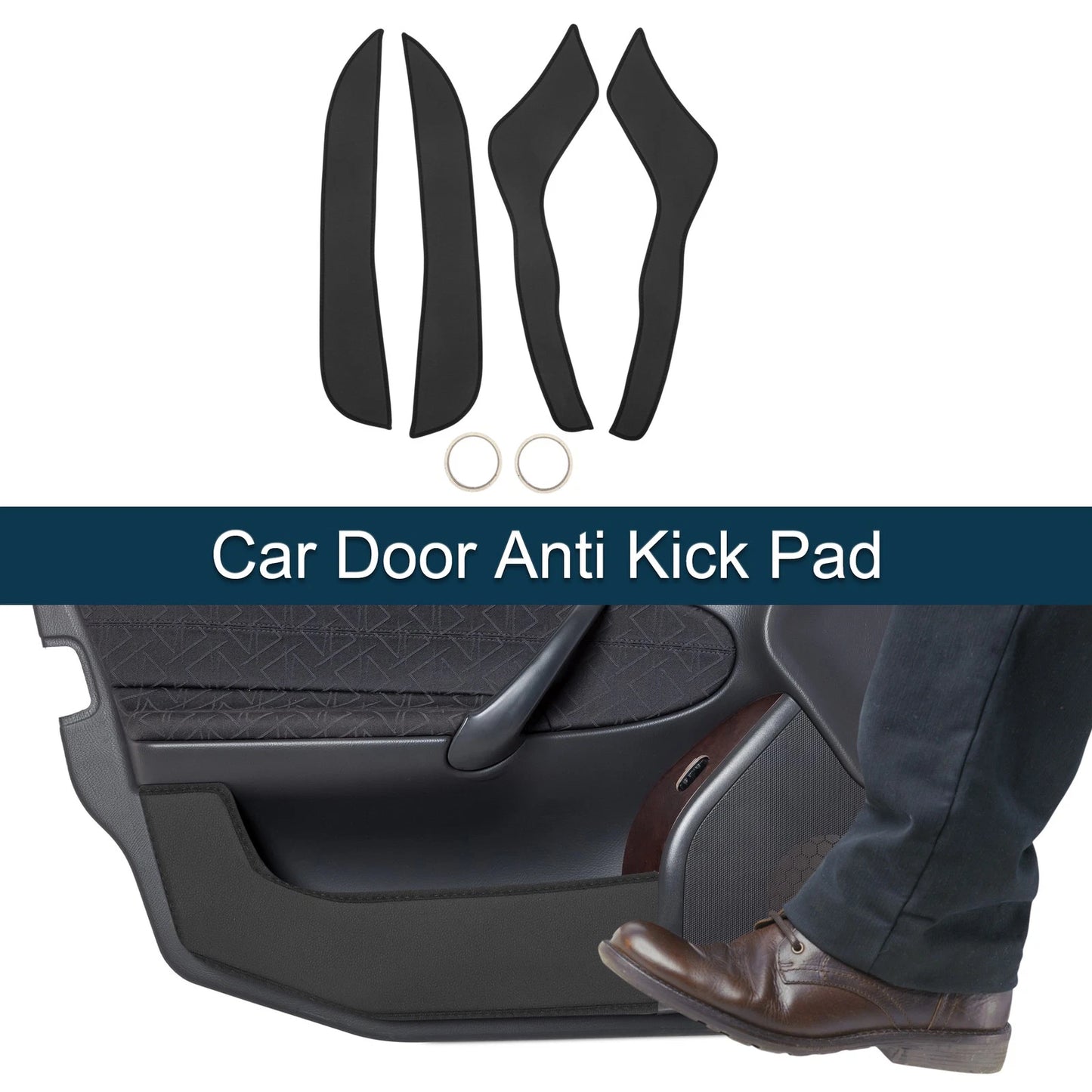 Black Door Anti Kick Pad Sticker Protector for Ford Explorer (2016)