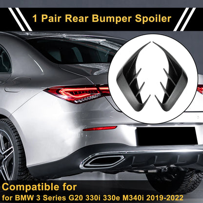 Pair Rear Bumper Spoiler for BMW 3 Series G20 330i 330e M340i (2019-2022)