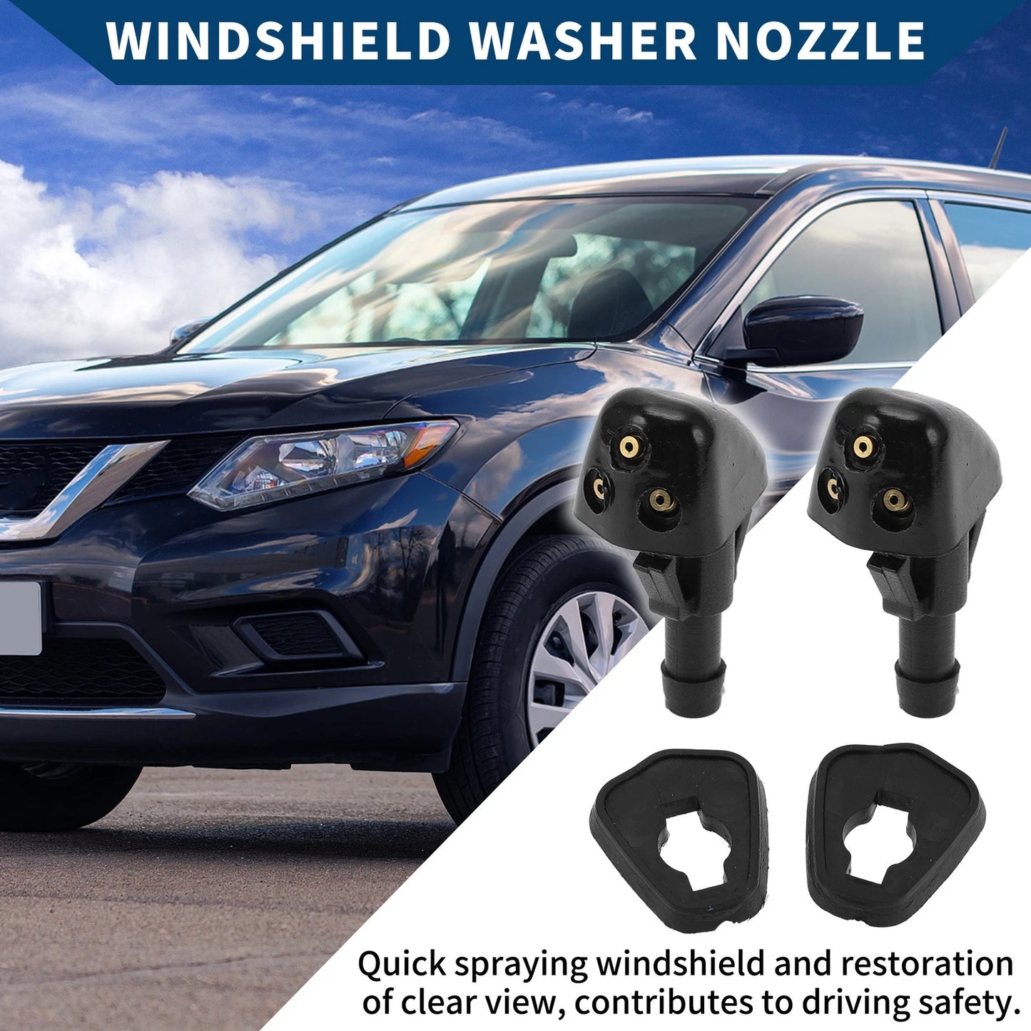 Front Windshield Washer Nozzles for Suzuki Aerio SX4 Grand Vitara Swift