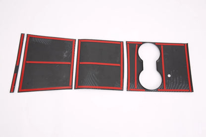 Carbon Fiber Front Water Cup Holder Cover Trim for Tesla Model 3 (2018-2023)