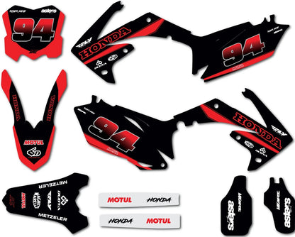 Custom Graphic Kit for Honda CRF250R (2010-2013) - Unite Style Decals & Stickers