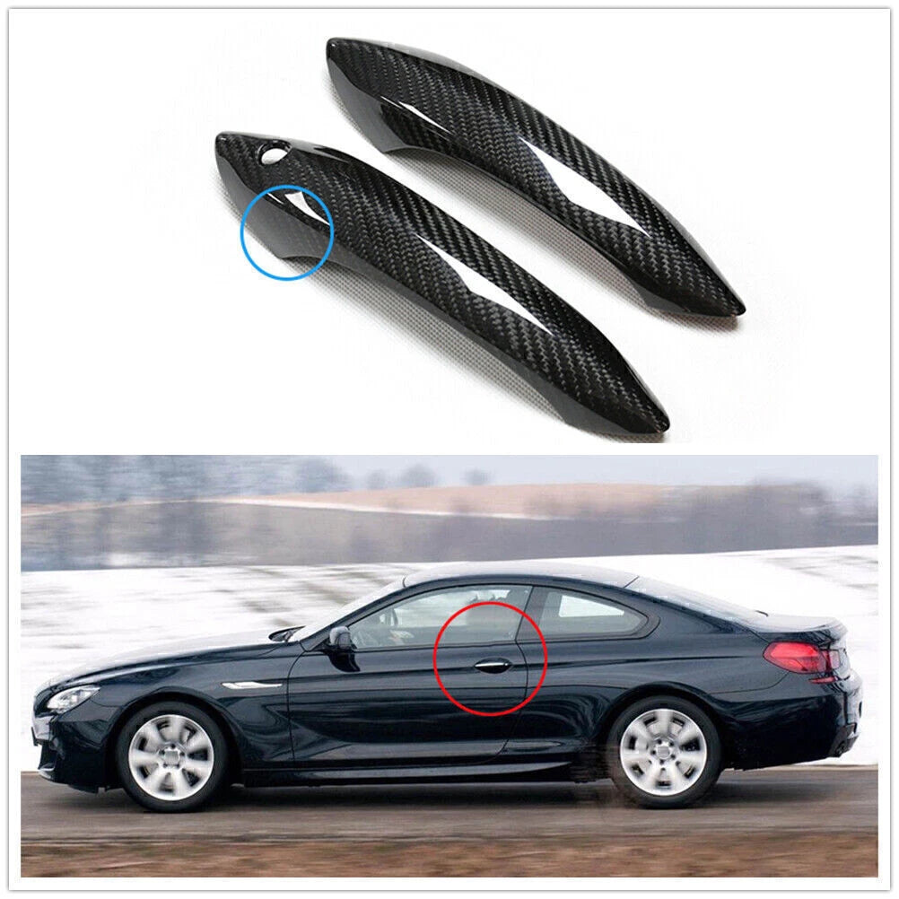 Carbon Fiber Door Handle Cover Trim for BMW F06 F12 F13 (2012-2019)