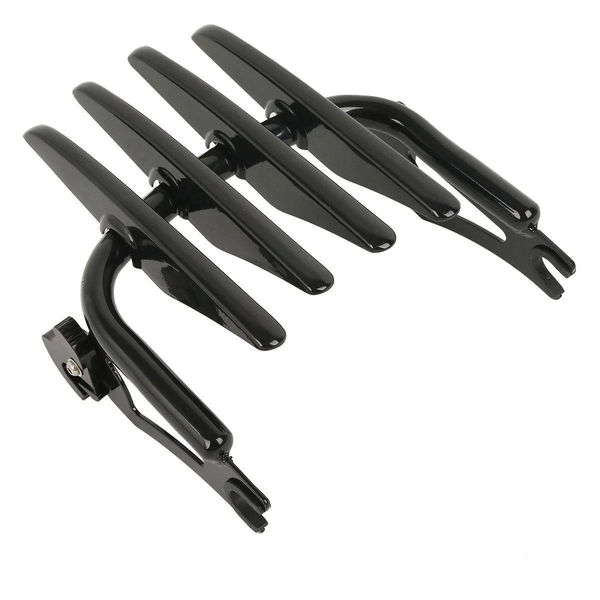 Black Stealth Luggage Rack w/ Docking Hardware for Harley Touring (2009-2013)