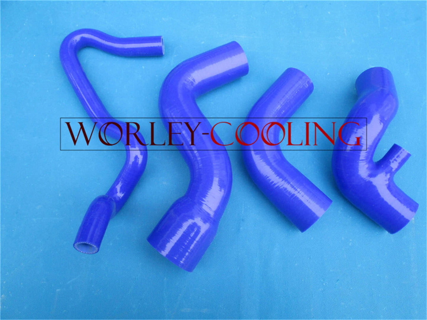 Turbo Hose Kit for Audi A4 1.8T B5 (1995-1997) - QLD Blue Silicone 2 x