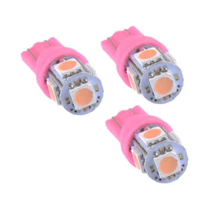 10 x T10 194 168 LED Dash Light Bulbs for Car Instrument Panel - Pink