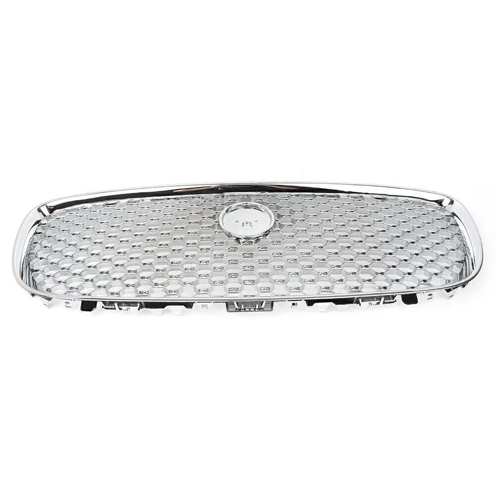 Front Upper Bumper Mesh Grille for Jaguar XF XFR (2016-2020) Chrome