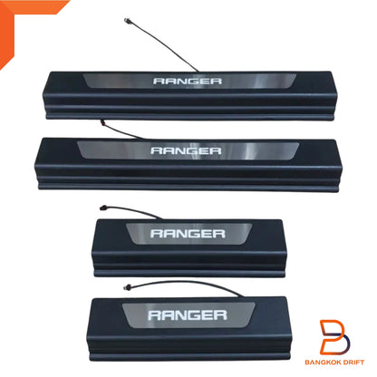 Illuminated Door Step Protector Trim for Ford Ranger T6 PX Ute (12-22)