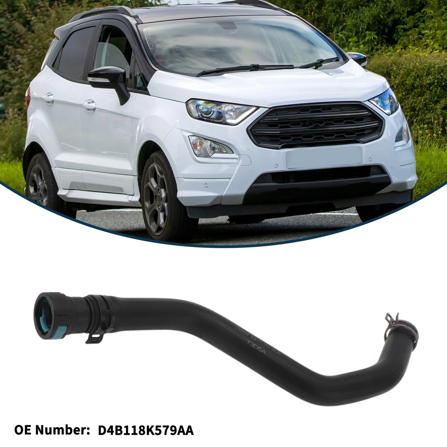 Radiator Hose for Ford EcoSport 1.0T Rubber Warm Air Inlet Pipe (2013-2023)