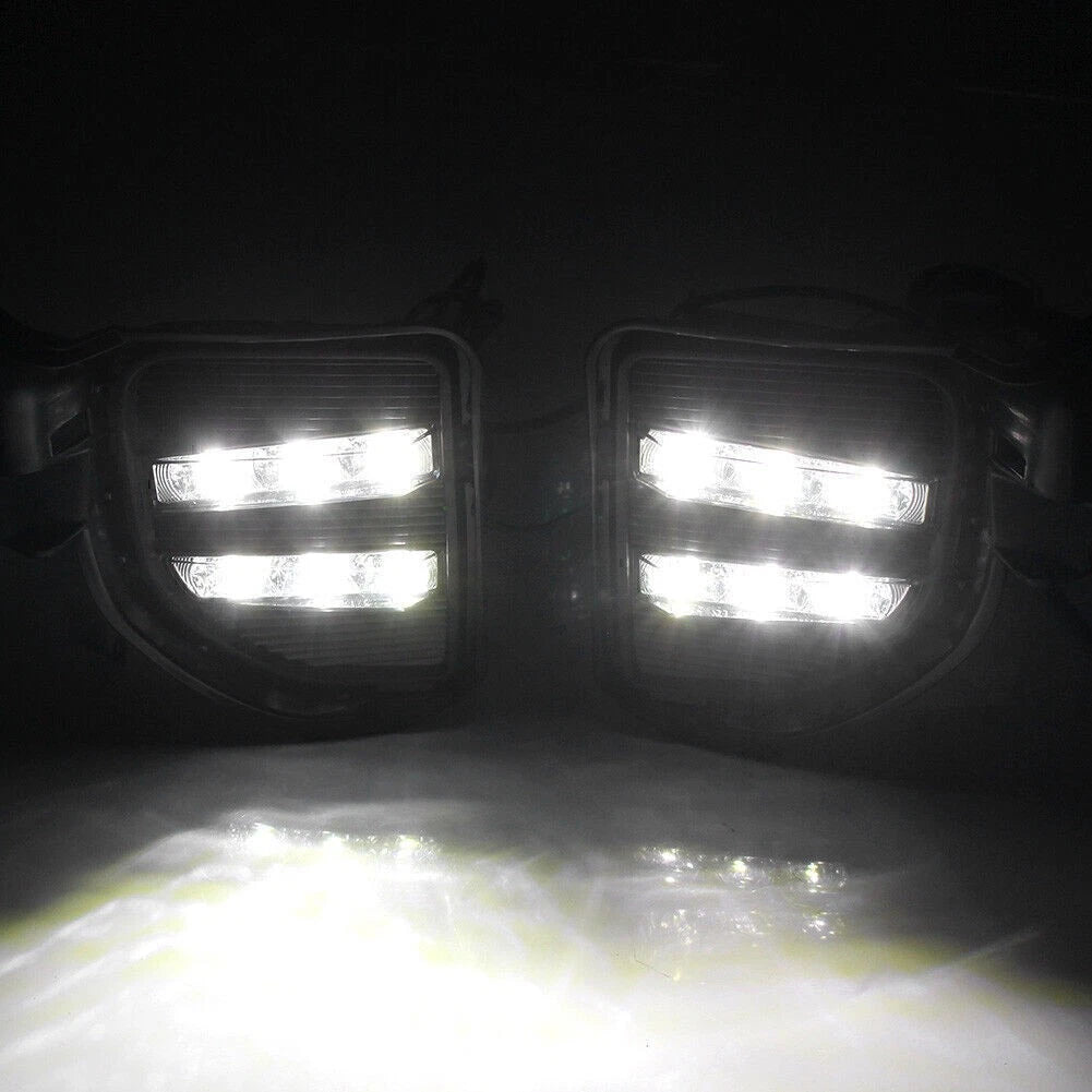 2 x Fog Light DRL Daytime Running Lights for Toyota Hiace (2014-2017)