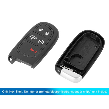 Key Fob Shell Case for Jeep Cherokee, Ram 1500, 2500, 5 Button (2014-2023)