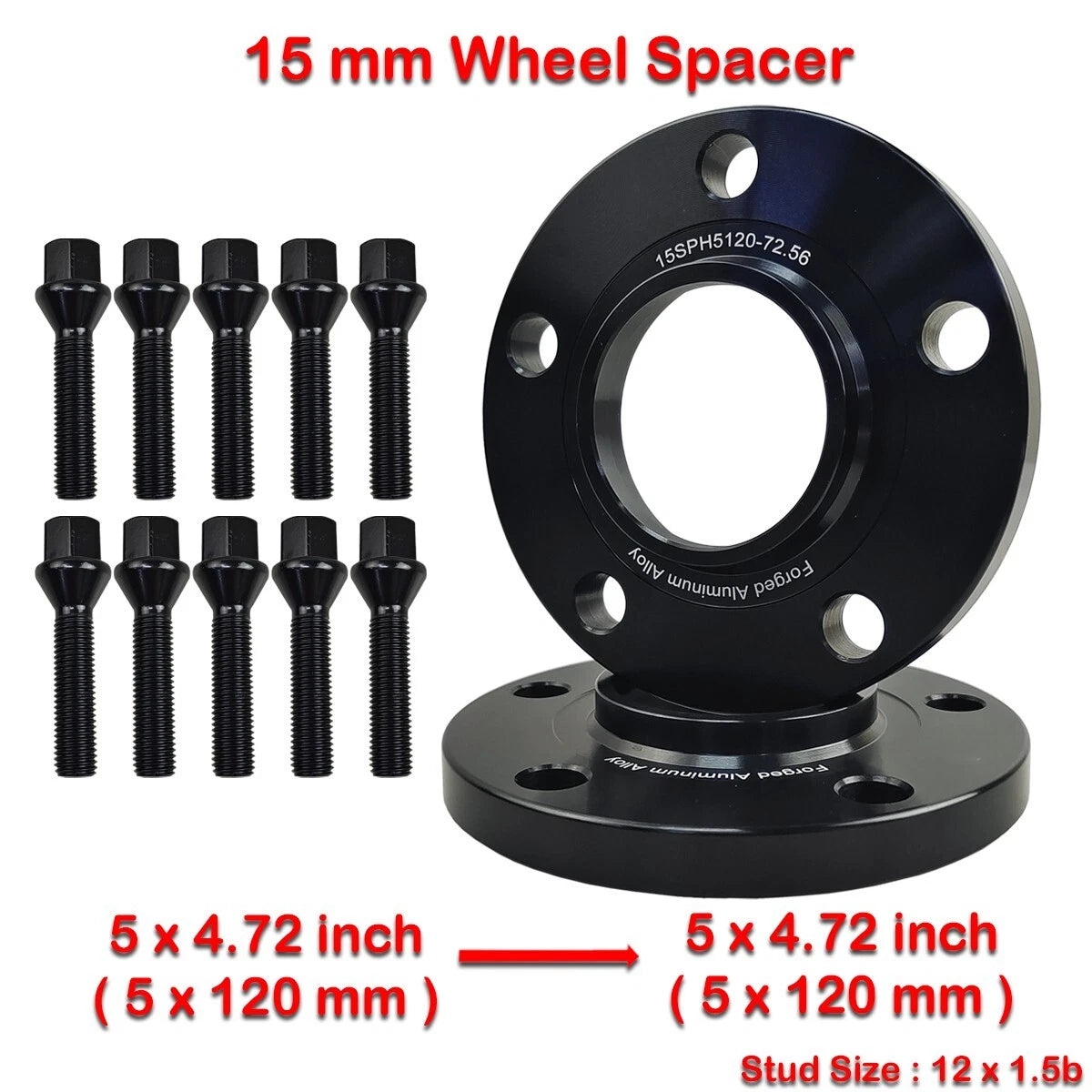 2 x 15mm Hub Centric Wheel Spacers for BMW E36 E46 E90 E34 E60 E61 (1990-2013)