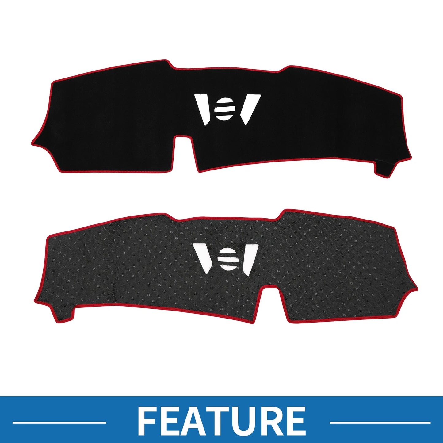 Dashboard Cover Mat for BMW X5 2023-2024 Sun Protector Black Red
