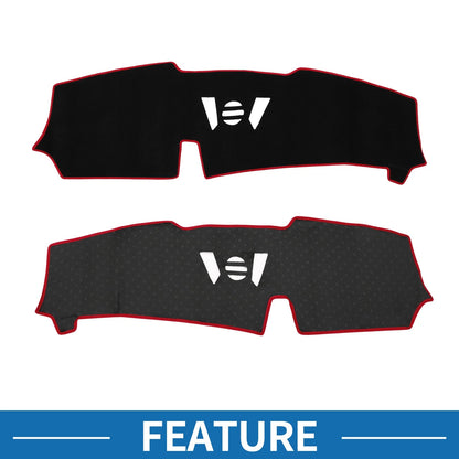 Dashboard Cover Mat for BMW X5 2023-2024 Sun Protector Black Red