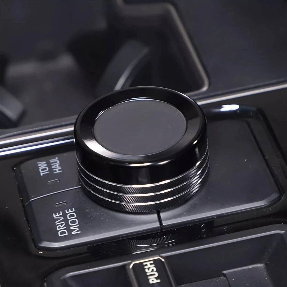 Black Aluminum Drive Mode Switch Knob Ring for Toyota Tundra (2022-2024)