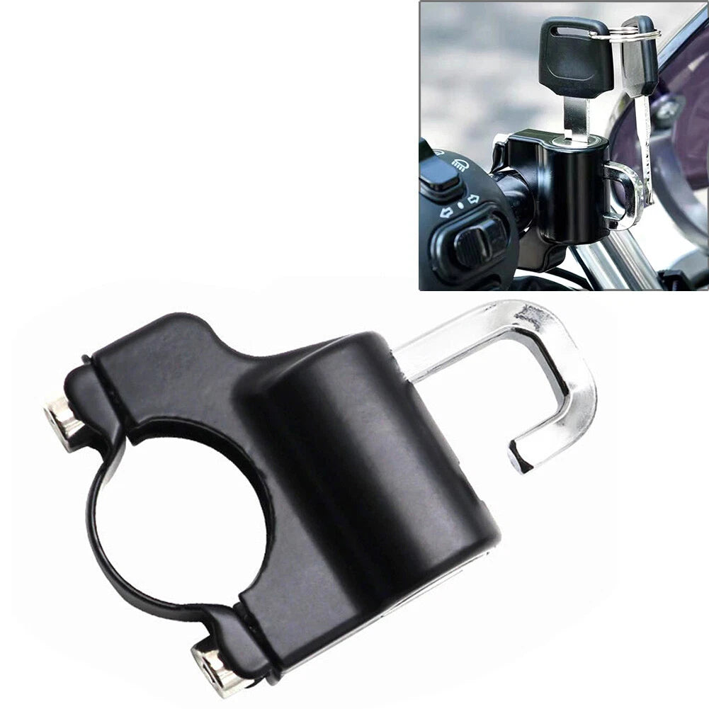 Motor Helmet Lock Handlebar 7/8" Tube Anti-theft Security for Universal