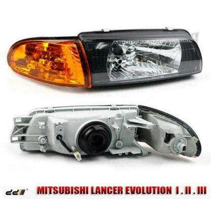 Headlight for Mitsubishi Lancer Evolution EVO 1 2 3 (1992-1995)