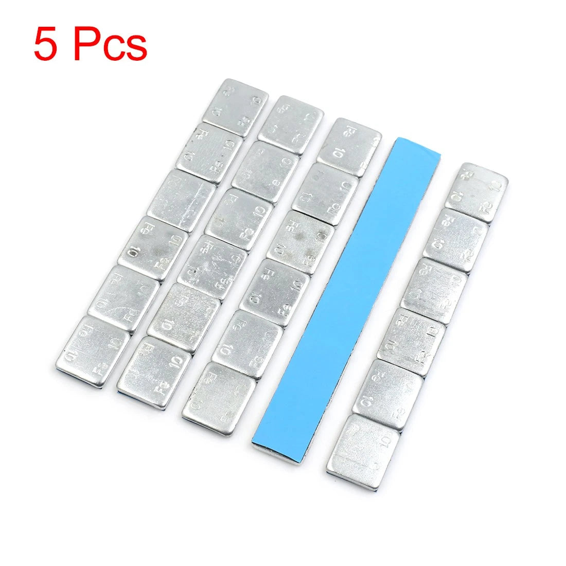 2.1oz Adhesive Back 5pcs Motorcycle Car Wheel Balance Weights Strips 136 x 19mm