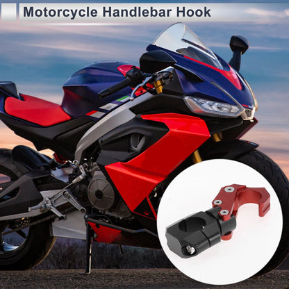 Rectangle Aluminum Alloy Hanging Hook Hexagon Wrench 1 Set Red for Motorcycle