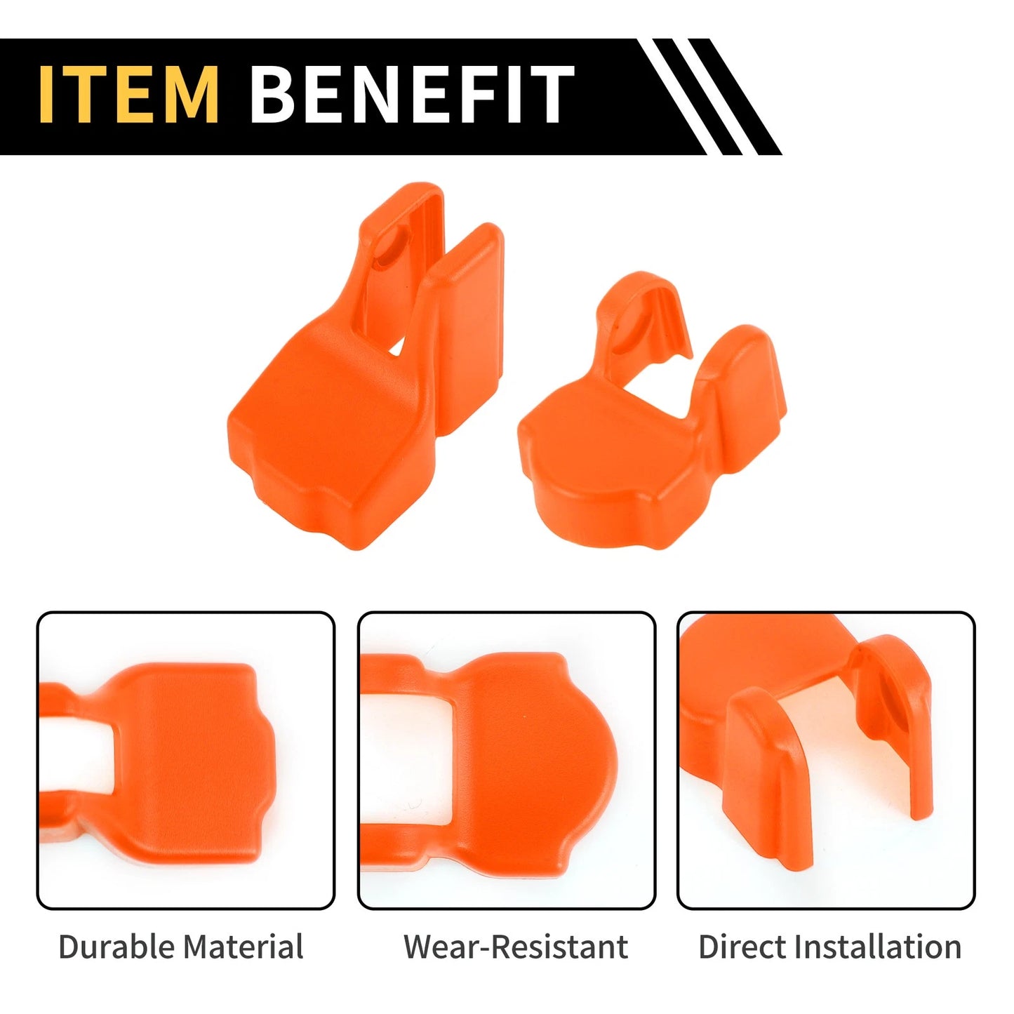 Door Limiting Cover Trim for Jeep Wrangler JL JLU (2018-2024) - Orange