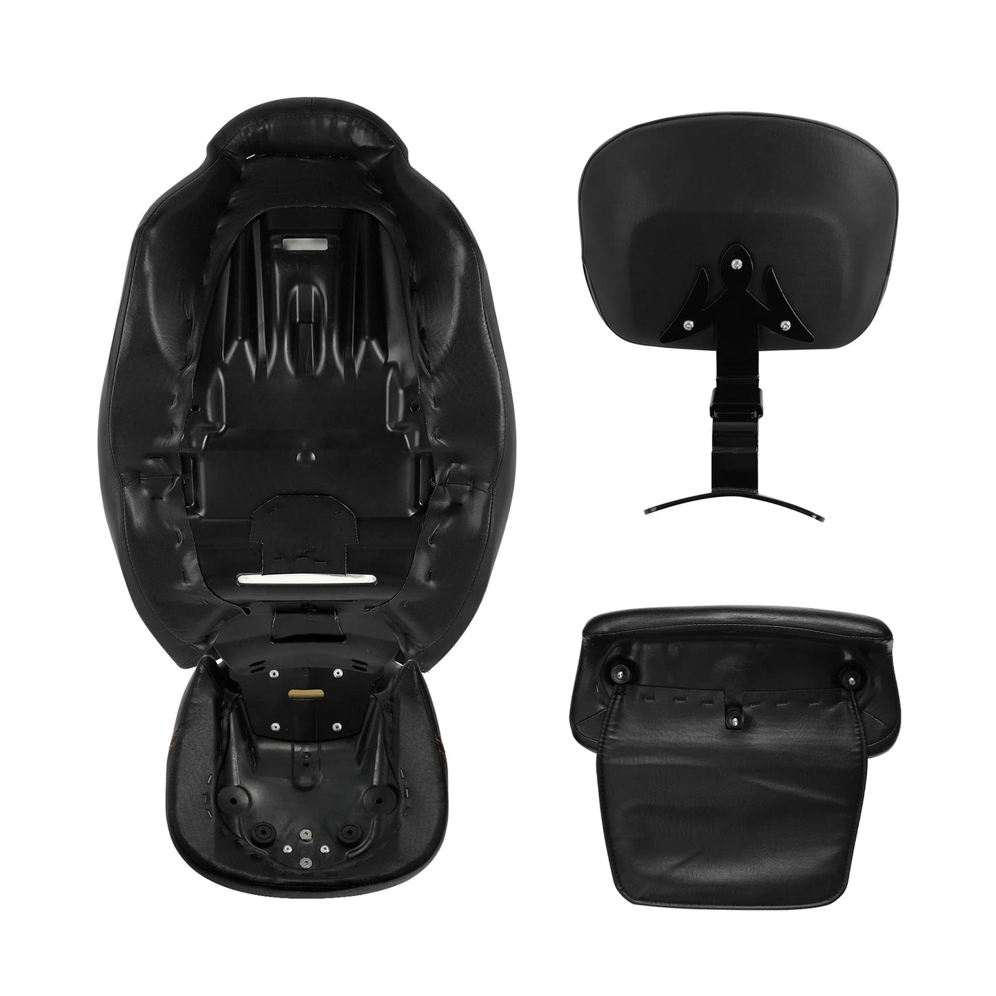 Seats Backrest for Harley Road Street Glide (2014-2023) Black