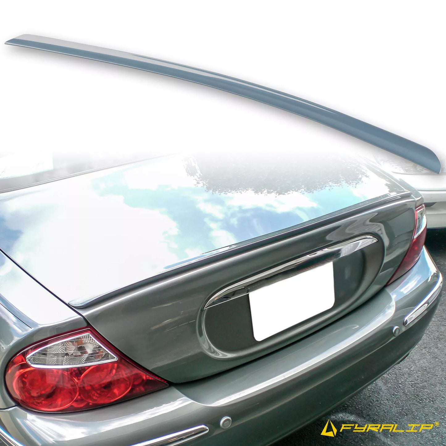 Blue Boot Lip Spoiler for Jaguar S-Type Sedan (1998-2008)