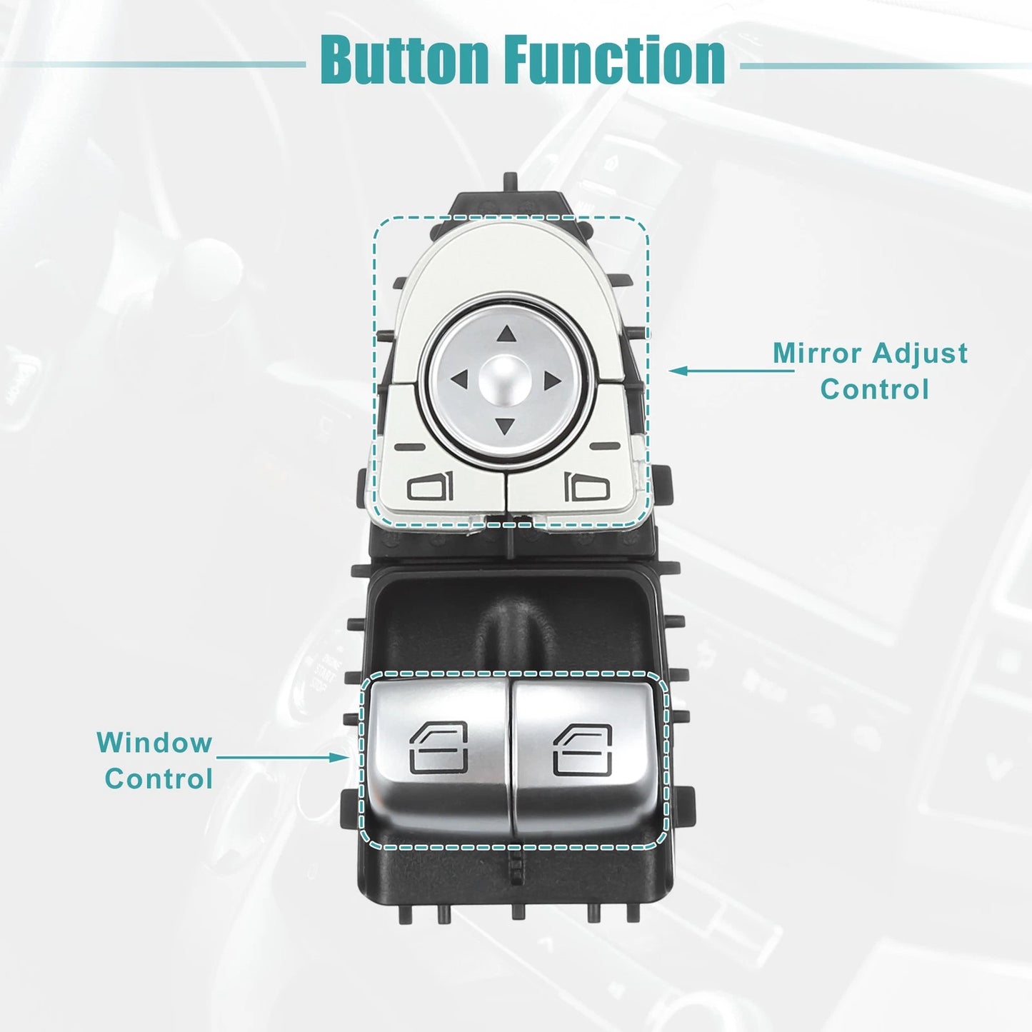 Power Window Switch for Mercedes-Benz C300 C43 C63 (2015-2020)