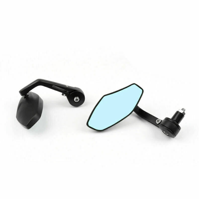 7/8" Aluminum Rearview Mirrors for Motorcycle Black (F2)