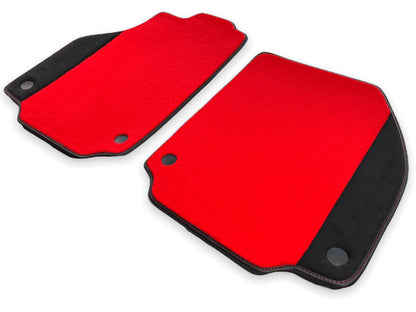 Red Floor Mats for Ferrari 458 Italia with Alcantara (2010-2015)