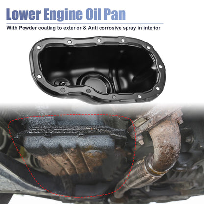 Engine Oil Pan for Toyota 4Runner 2003-2023 - Replacement Black