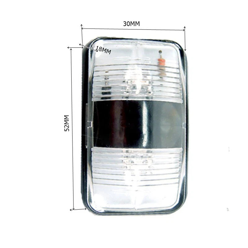 10 x Side Marker Light Clearance Lamp for Truck Trailer Caravan 10-30V Amber