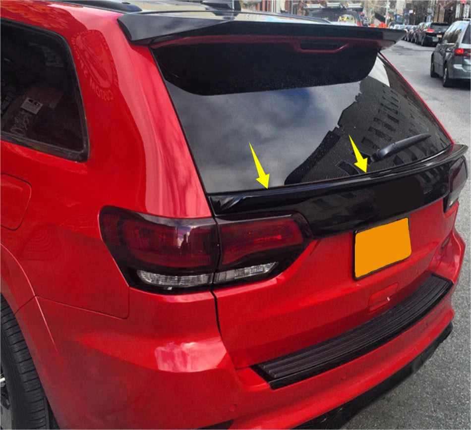 Rear Trunk Mid Spoiler Wing for Jeep Grand Cherokee 2013-2021 Glossy Black 1 x