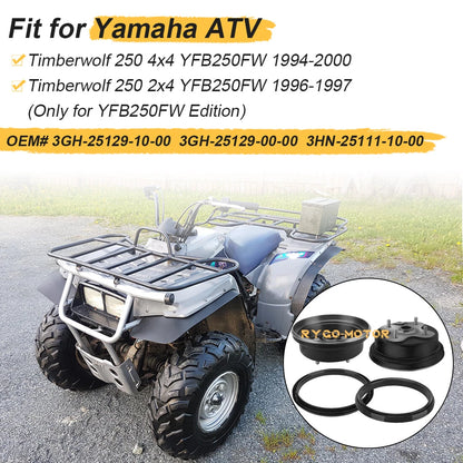 2x Front Wheel Brake Drum Hub & Dust Seal for Yamaha Timberwolf 250 YFB250FW