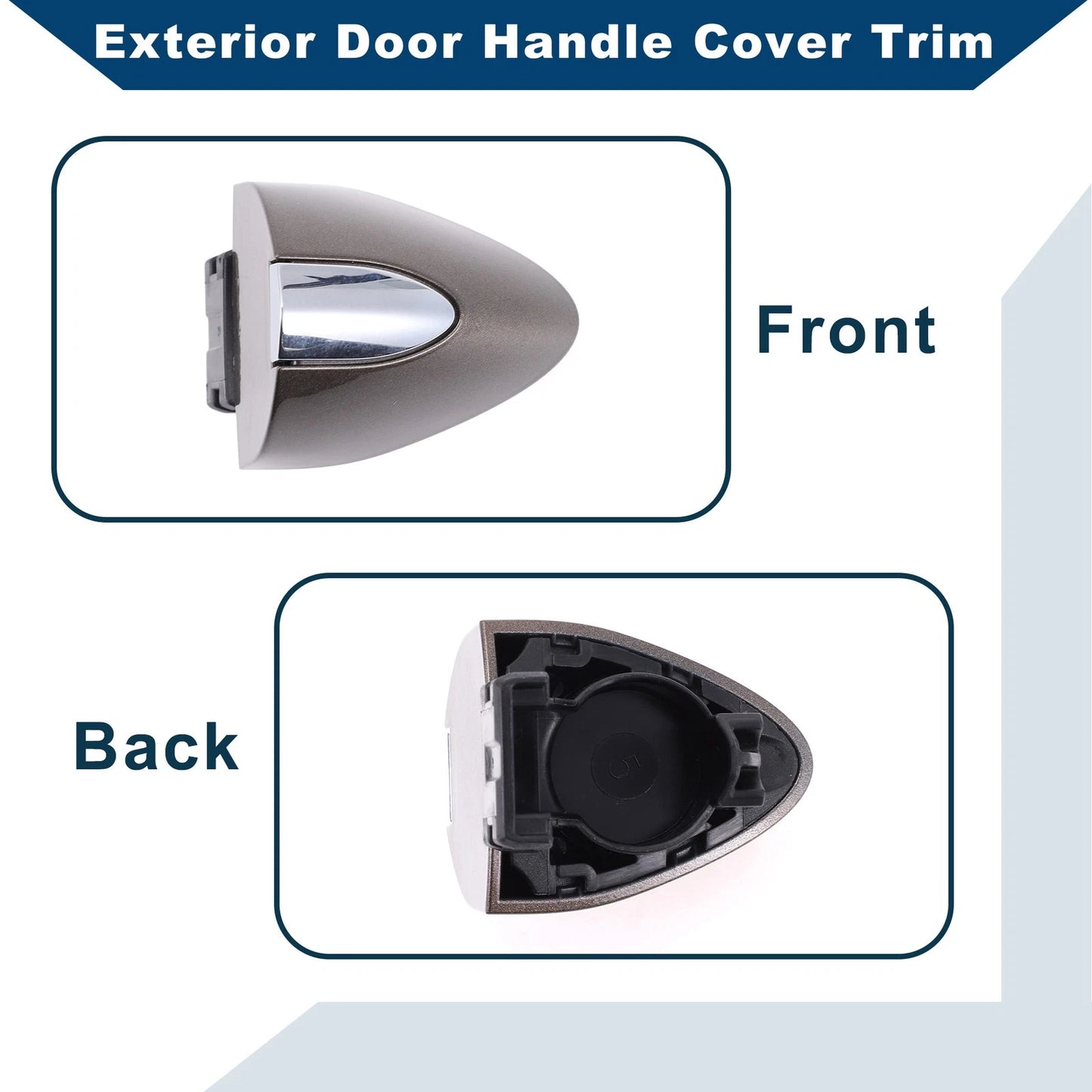 Exterior Door Handle Cover Trim for Buick LaCrosse Bronze (2017 - 2019)