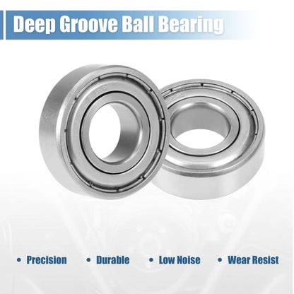 5 x 6202ZZ Deep Groove Ball Bearing 15x35x11mm Shielded Carbon Bearings for Car